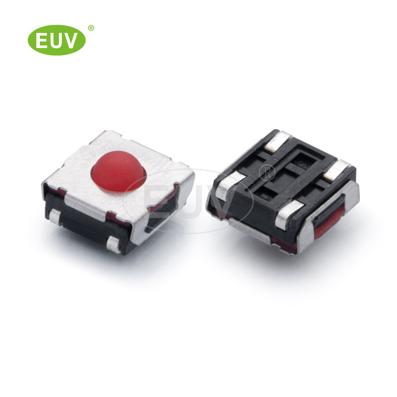 6.2mmx6.5mmx3.85mm 圓形硅膠按鈕 U型腳 貼片輕觸開關(guān)