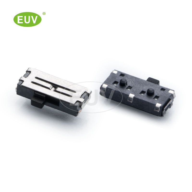 5P 側(cè)拔 1P2T U型腳 柄高1.0/1.5mm 貼片撥動(dòng)開(kāi)關(guān)