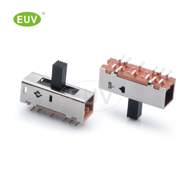 12P 正撥 2P5T 柄高2-10mm 貼片撥動(dòng)開關(guān)