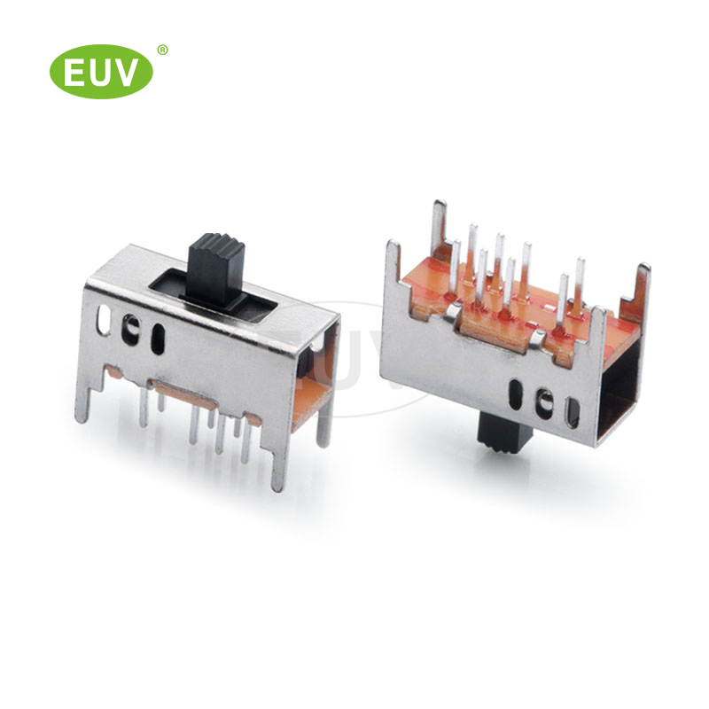 8P 正撥 2P3T 柄高2-10mm 插件撥動(dòng)開(kāi)關(guān)