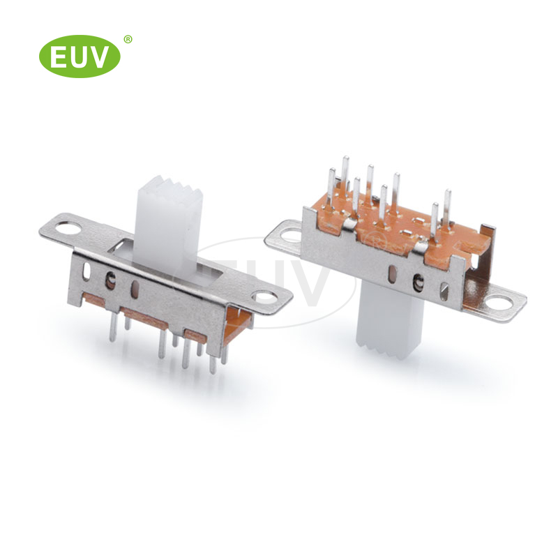 8P 正撥 2P3T 柄高2-10mm 插件撥動(dòng)開關(guān)