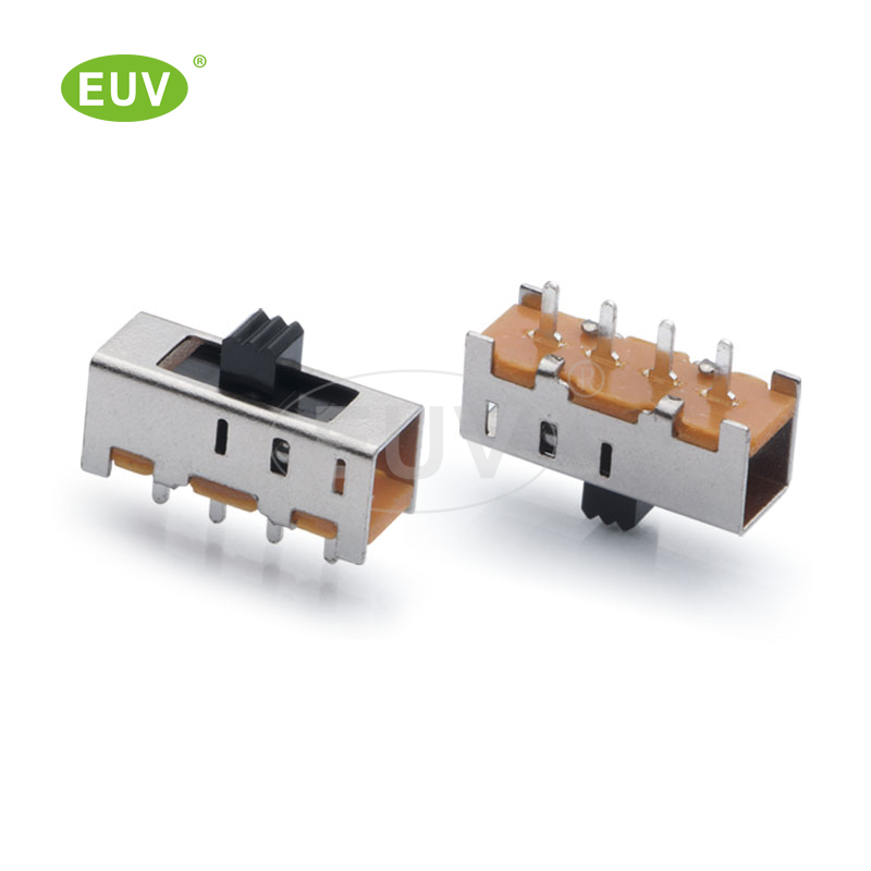 4P 正撥 2P3T 單邊孔 柄高2-10mm 插件撥動(dòng)開關(guān)