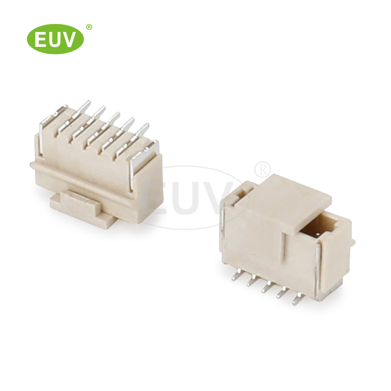 1.0mm間距 單排立式貼片 帶扣 線對(duì)板連接器