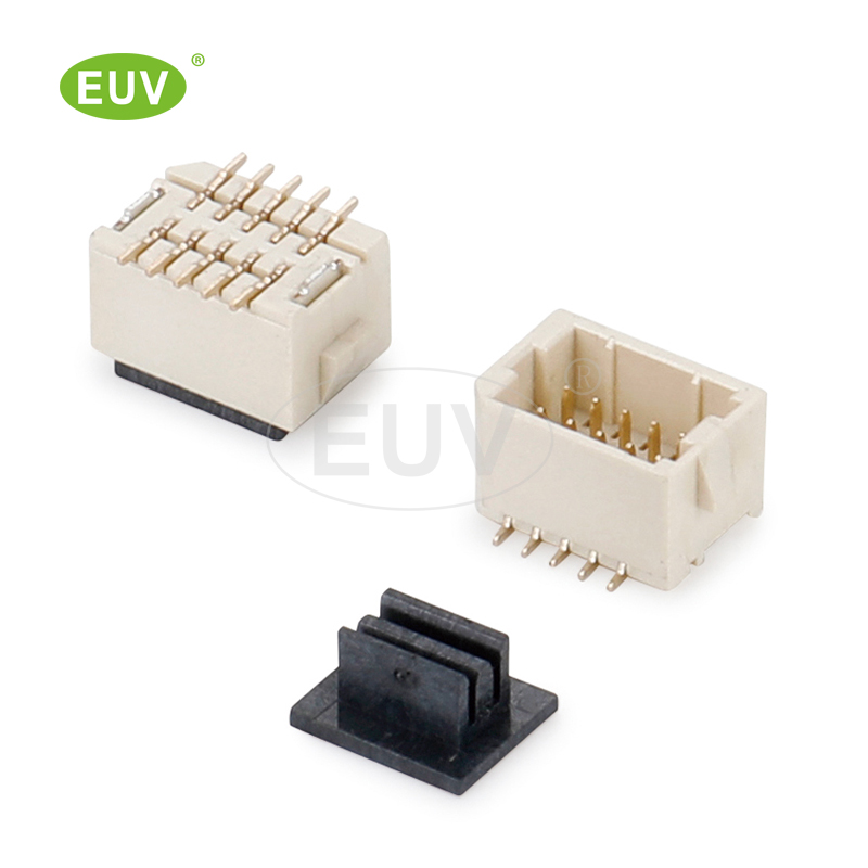 1.0mm間距 雙排立式貼片 帶扣 線對(duì)板連接器