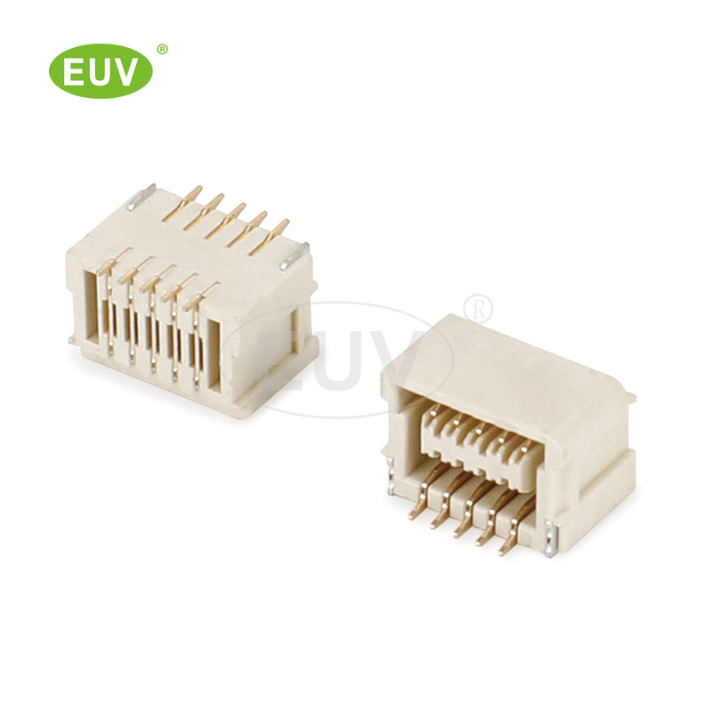 1.0mm間距 雙排臥式貼片 帶扣 線對(duì)板連接器