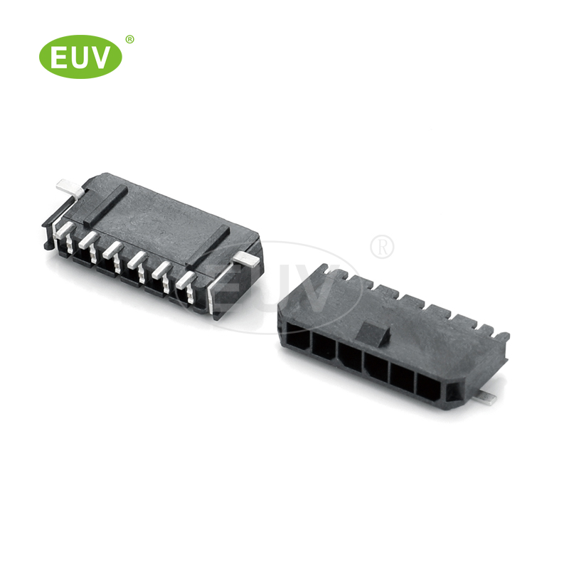 3.0mm間距 單排臥式貼片 帶扣 線對(duì)板連接器