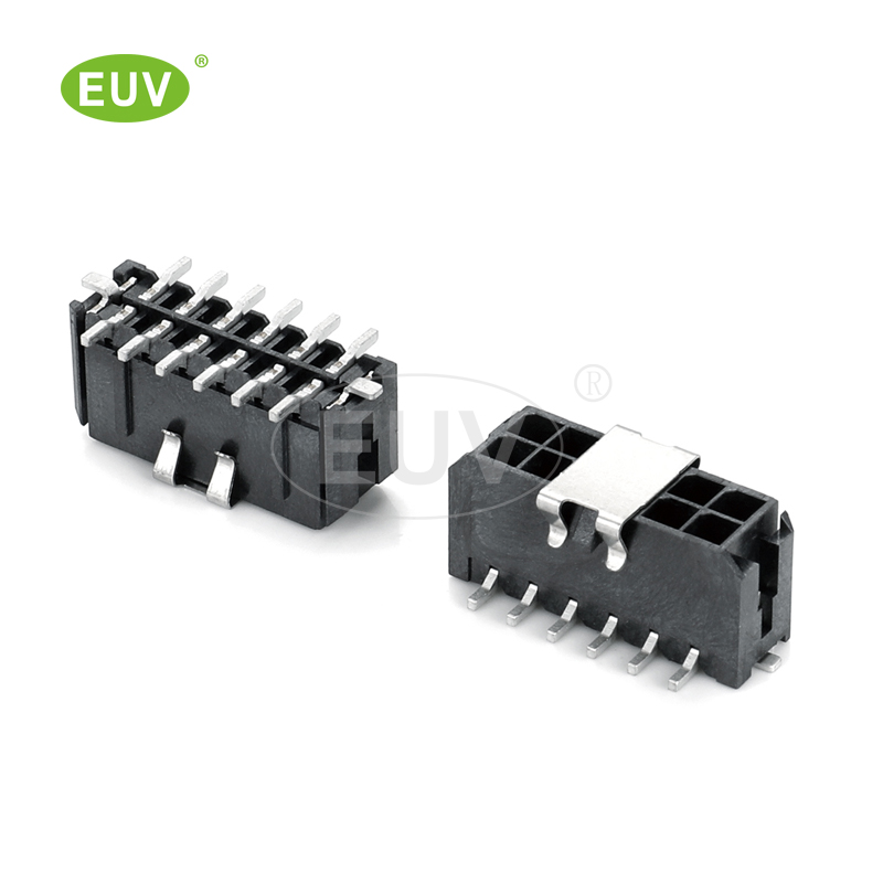 3.0mm間距 雙排立式貼片 帶扣 線對(duì)板連接器